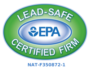 EPA Lead-Safe Certified Firm, certification NAT-F350872-1